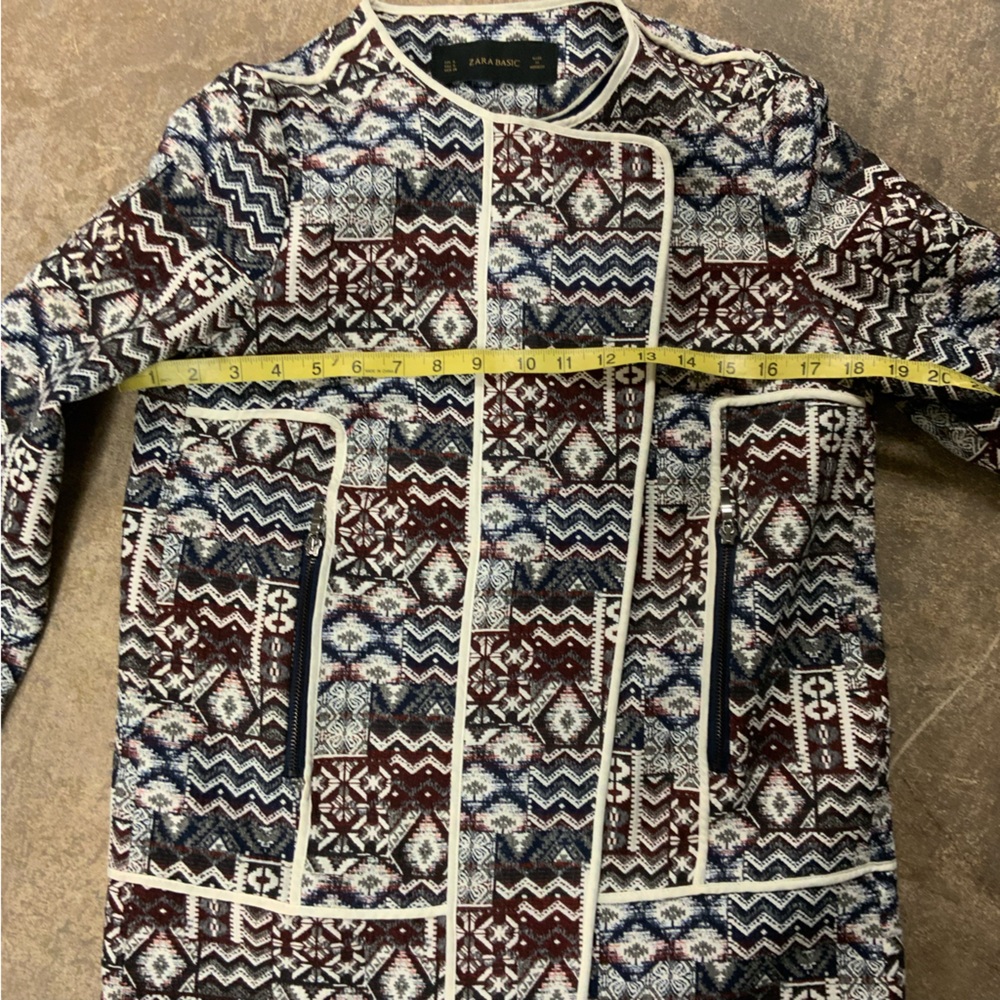 Zara Basic Small Multicolor Tapestry Aztec Boho F… - image 6